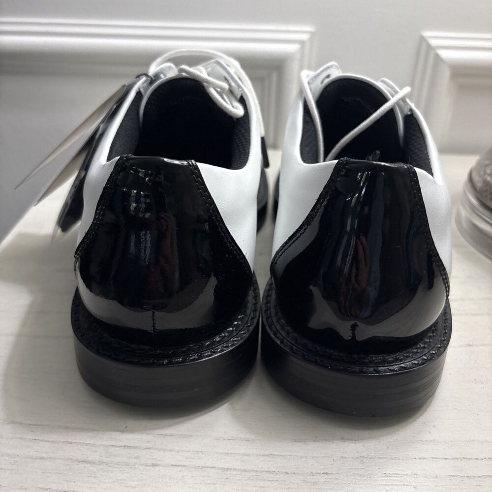 NEW G/FORE Gallivanter Smooth Leather Kiltie Derby Golf Shoes - SIZE 9 - Tuxedo - Picture 5 of 8